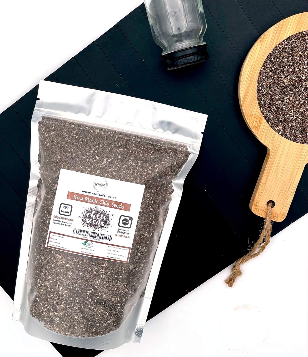 Raw Black Chia Seeds (200 Gram)