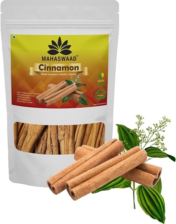 Mahaswaad Cinnamon | Whole cinnamon quills | Premium Cinnamon | Dalchini | Kalmi. (100gm)