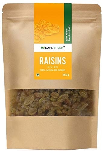 Cape Fresh Yellow Raisins 500g | Pack of 2x250g | Whole | Natural | Pure