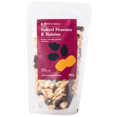 FtN Peanuts and Raisins - Salted 250GM