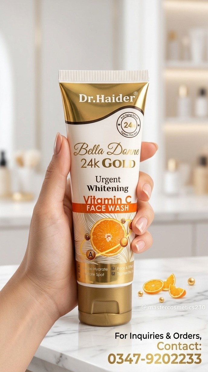 Dr Haider Belladonna Vitamin C Face Wash 24K Gold