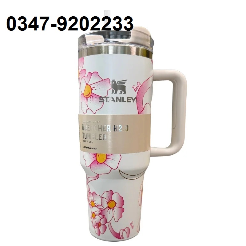 Stylish Stanley Barbie Tumbler H2.0 Tumbler 1.18L Limited Edition Double Wall Vacuum Insulated