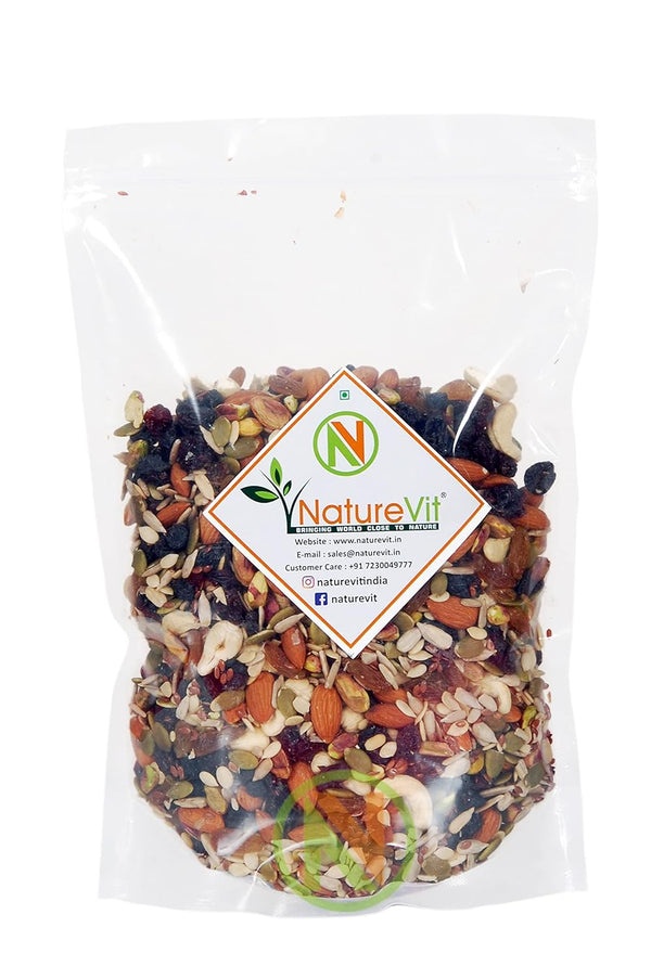NatureVit Healthy Mix – Premium Dry Fruits, Nuts & Seeds Blend 200g