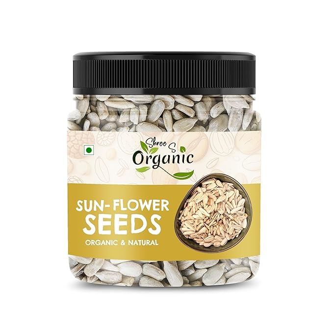 Organic Raw Sunflower Seeds, Protein Rich Superfood, Gluten-Free, Keto and Vegan Friendly (200g)