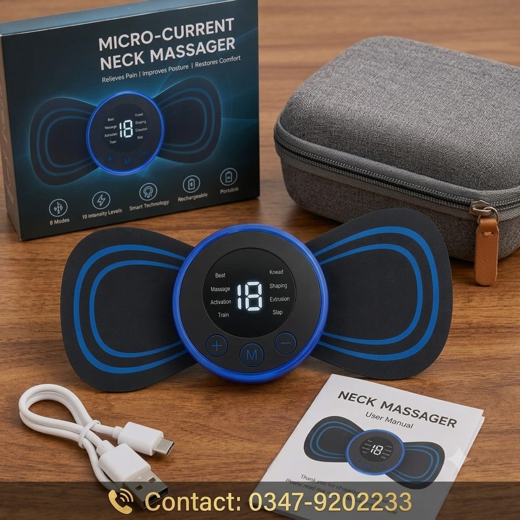 EMS Mini Body Massager Portable and Rechargeable-Electric Muscle Stimulation Improve Blood Circulation Relieve Pain