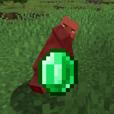Villagers Drop Emeralds on Death
