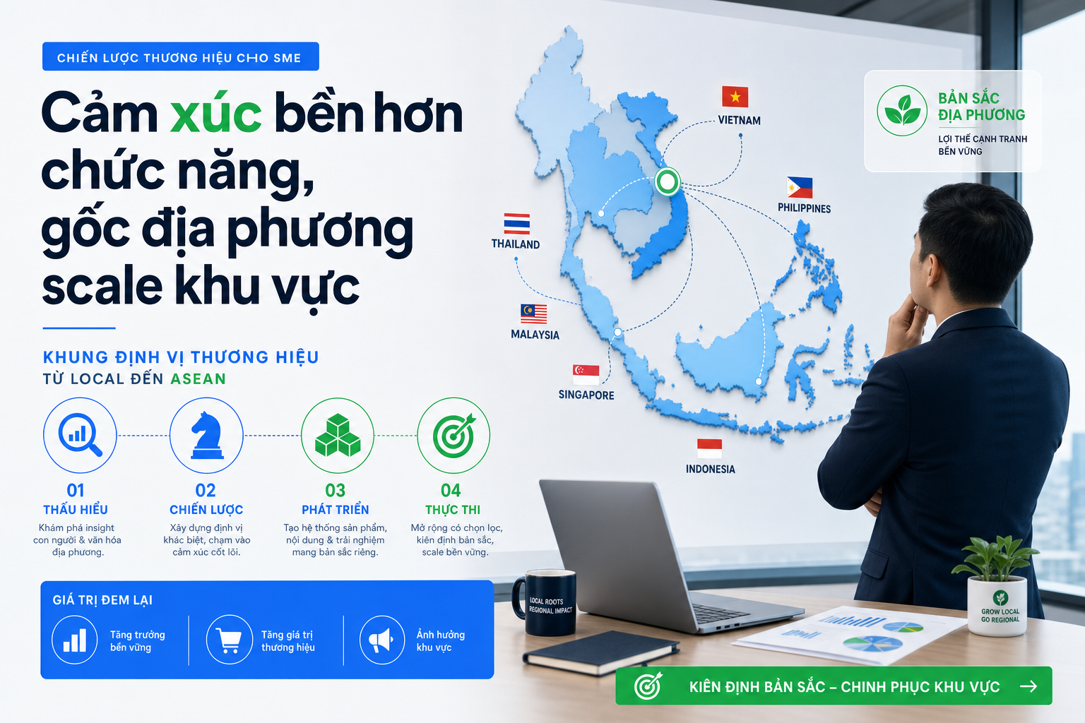Định vị thương hiệu cho SME Việt: STP, cảm xúc và câu chuyện có thể scale