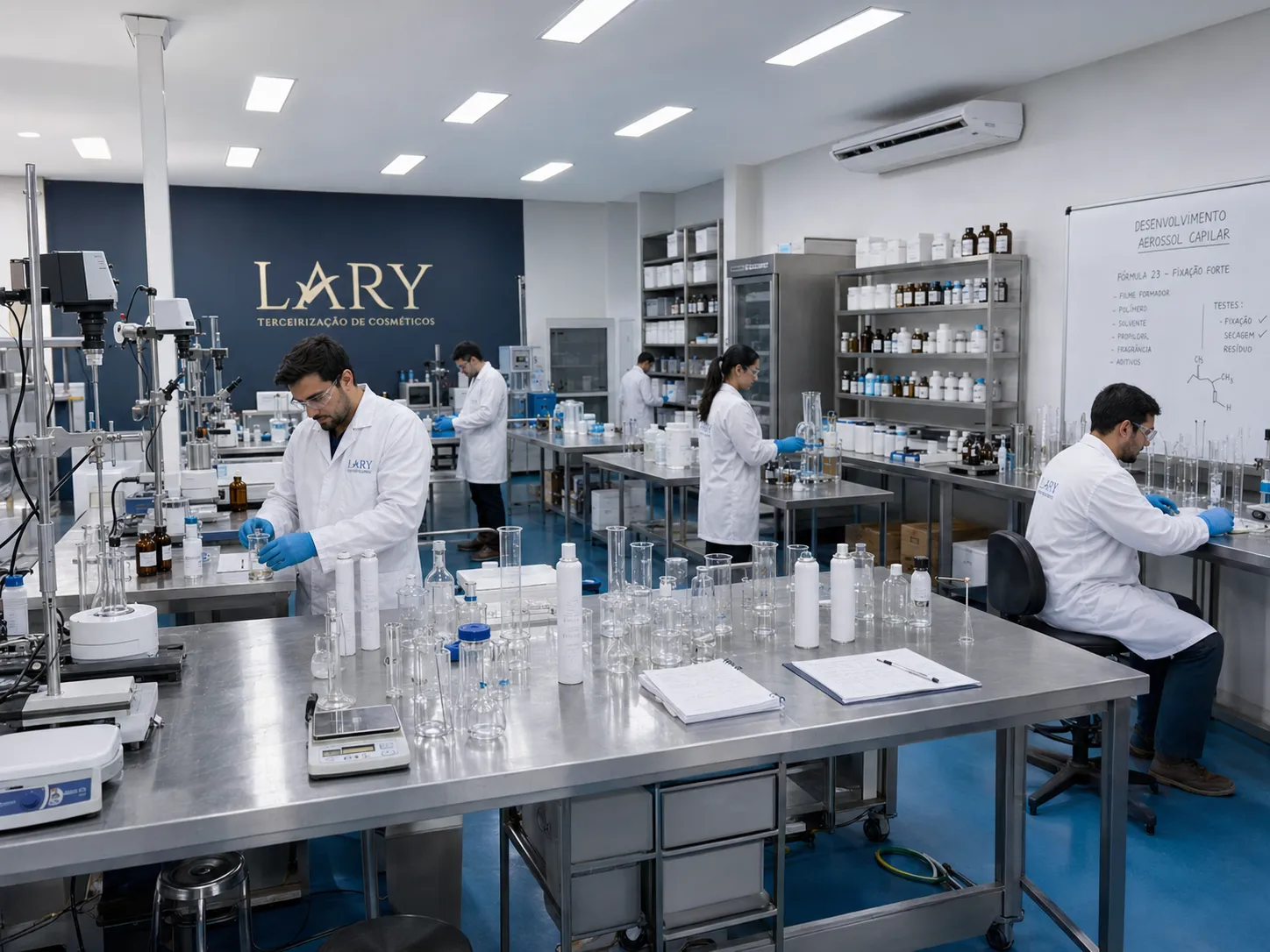 Laboratório de desenvolvimento e testes cosméticos