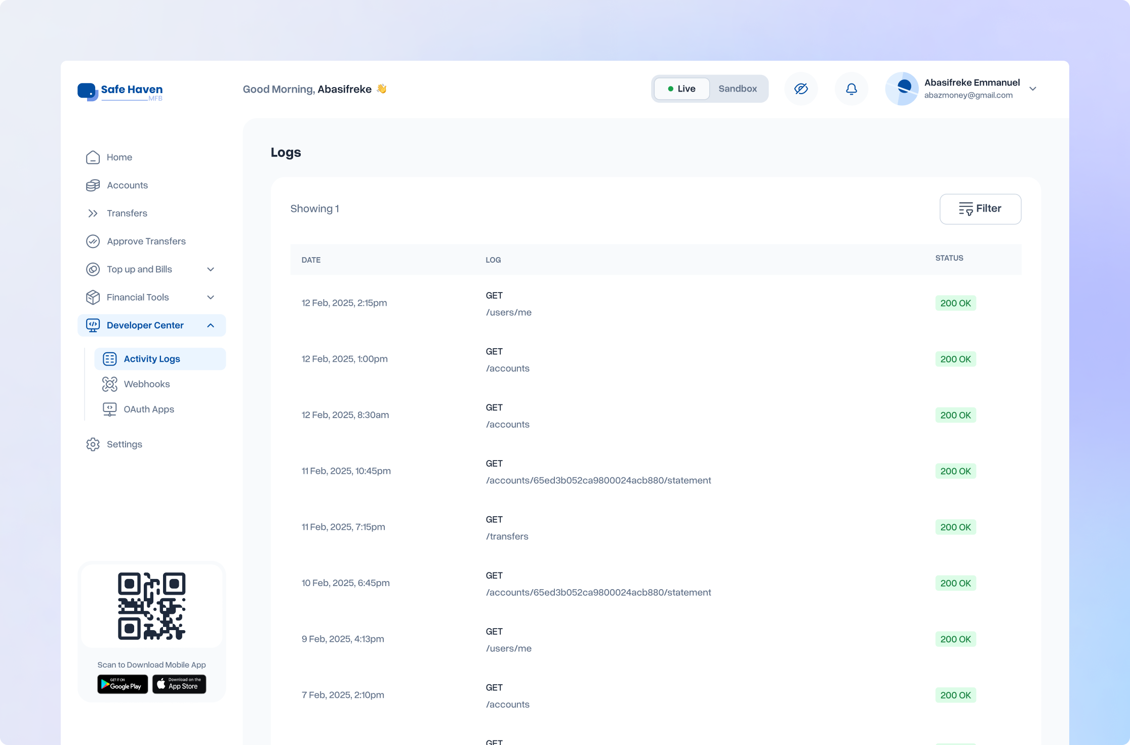 Developer portal and API tools