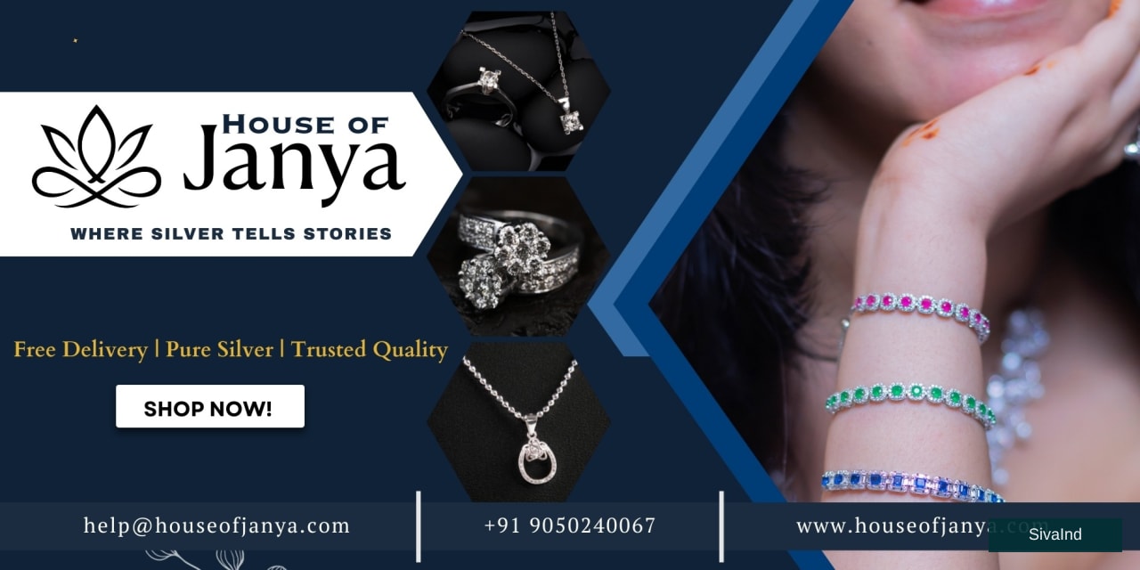 Silver Anklets for Women | Janya 925 Silver Jewellery