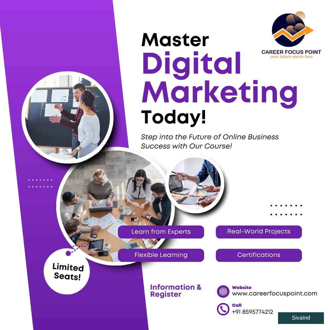Digital marketing Institute in Delhi| Career Focus Point