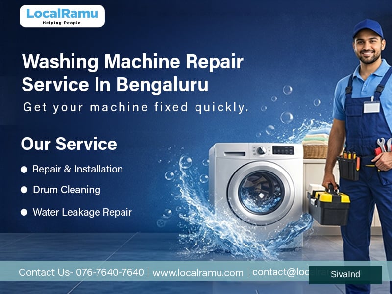 Professional Washing Machine Repair Service in Bengaluru by LocalRamu