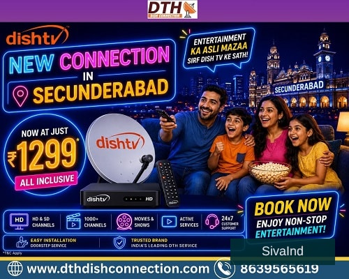 Affordable Dish TV HD Connection Plans in Hyderabad