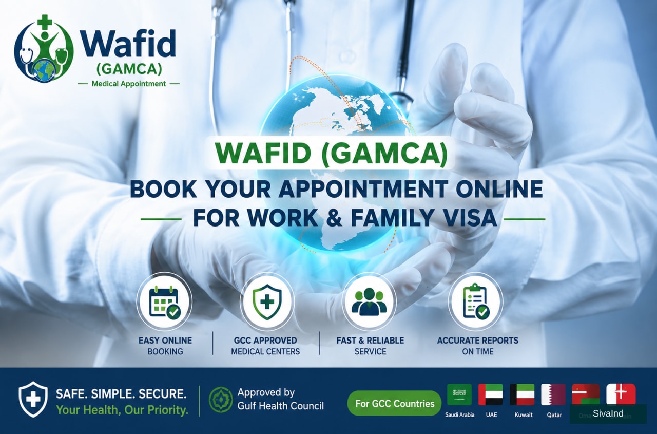 WAFID (GAMCA) Medical Appointment in Bangalore