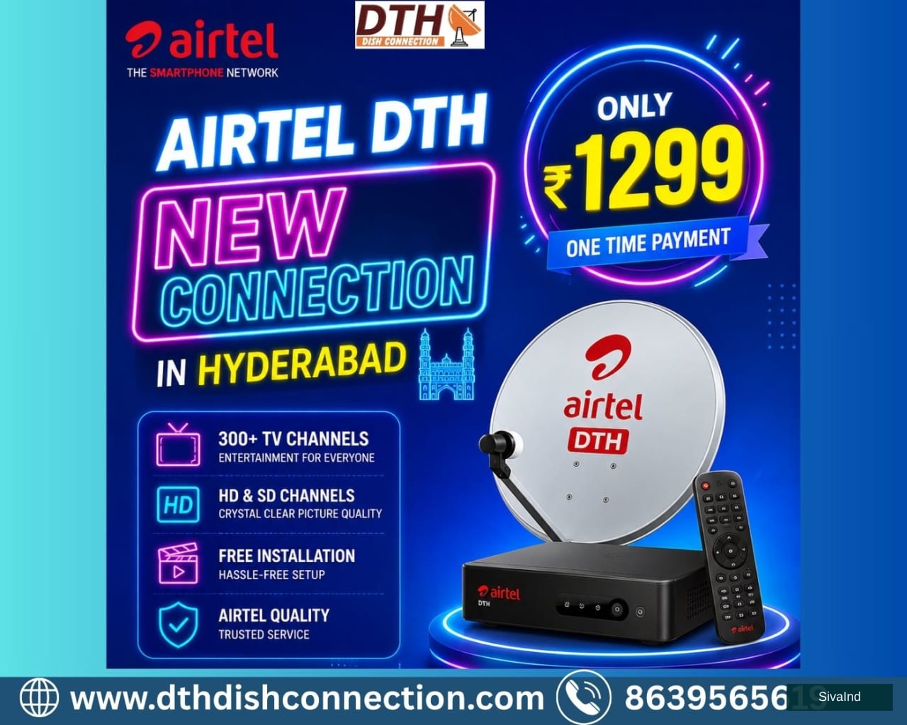 Get Airtel DTH New Connection at Affordable Prices