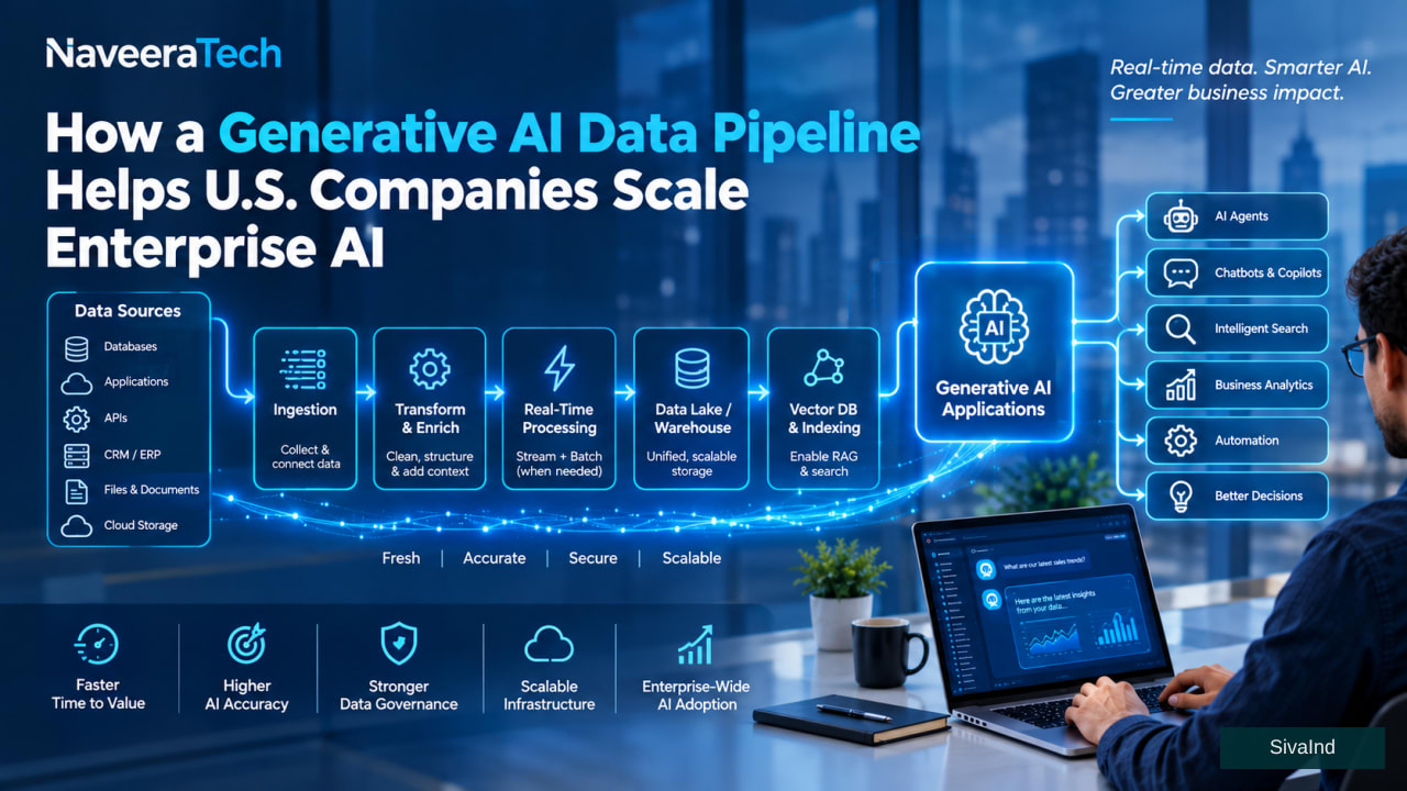 Generative AI Data Pipeline: Building Real-Time Data Systems for Enterprise AI