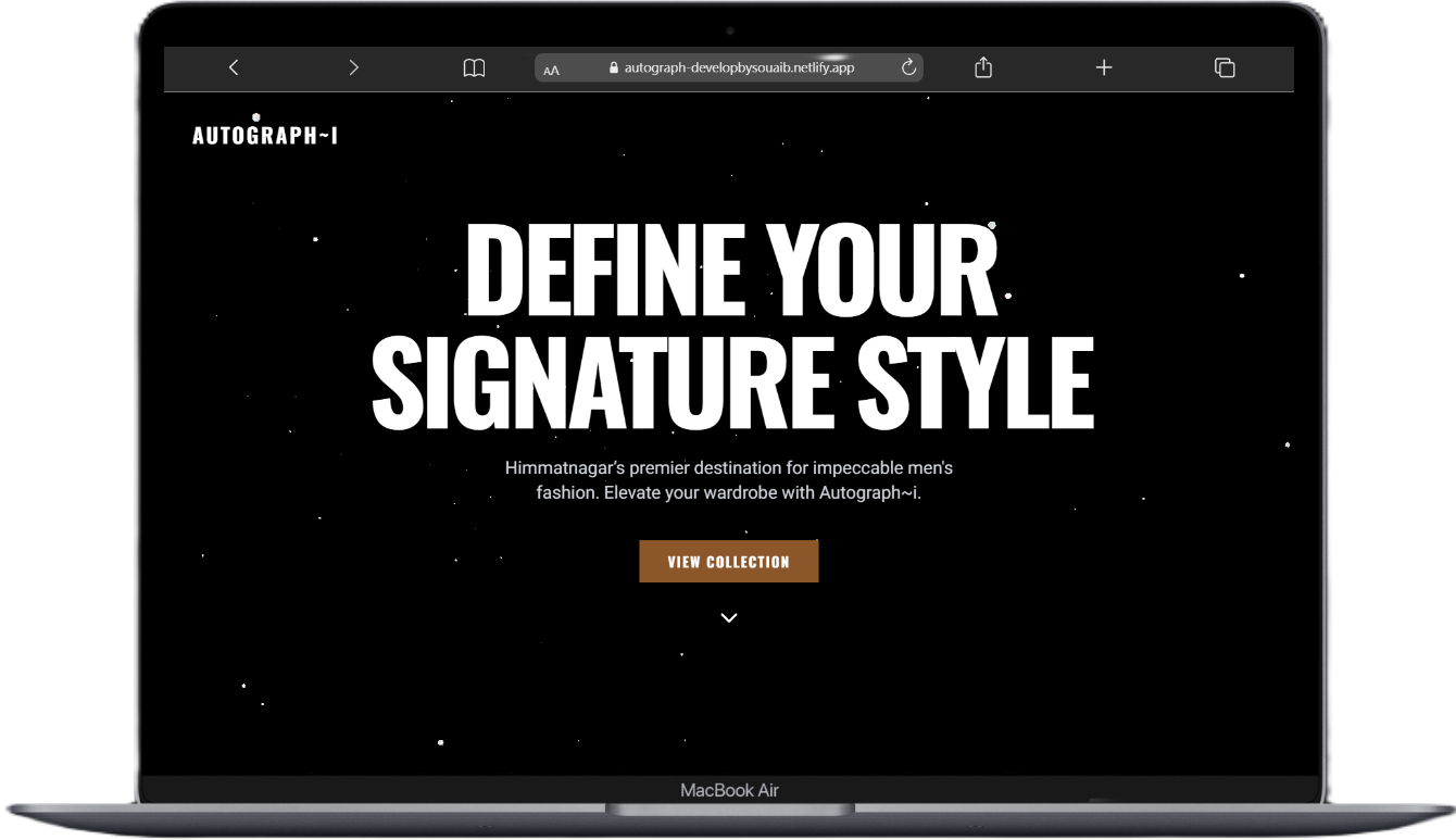 AUTOGRAPH-i: Show Room Landing Page