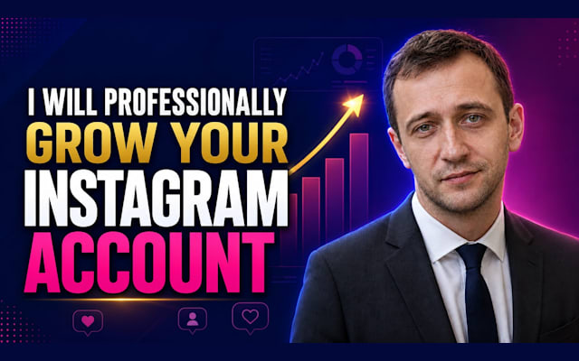I will professionally grow your instagram account
