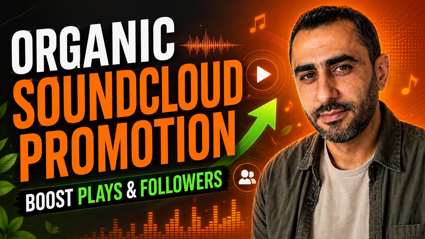 I will do organic soundcloud promotion to boost plays and followers