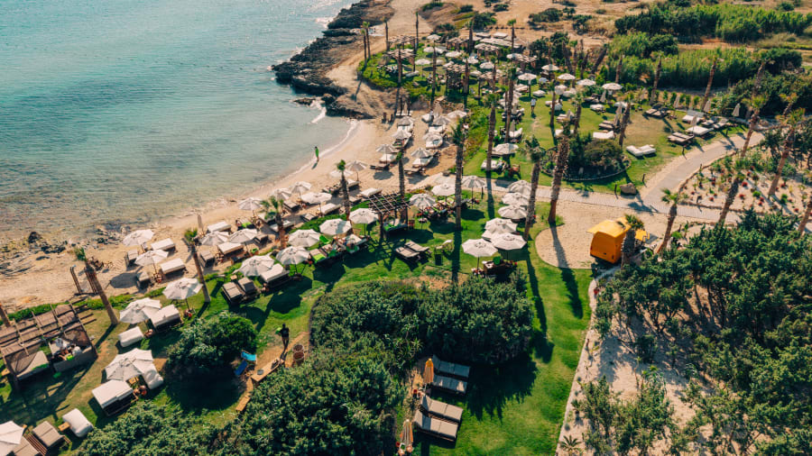 Epi Beach Club Alaçatı Altınkum deniz manzarası