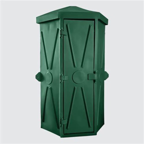 1TOI JJG - Toilet Hut w/Pit Pedestal Jojo Green