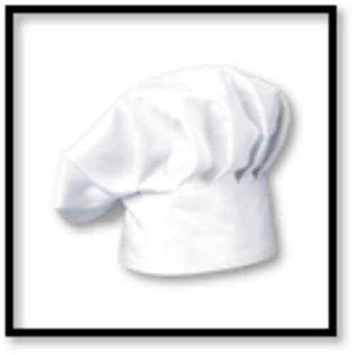 CHEF MUSHROOM HAT - BARRON - BLACK