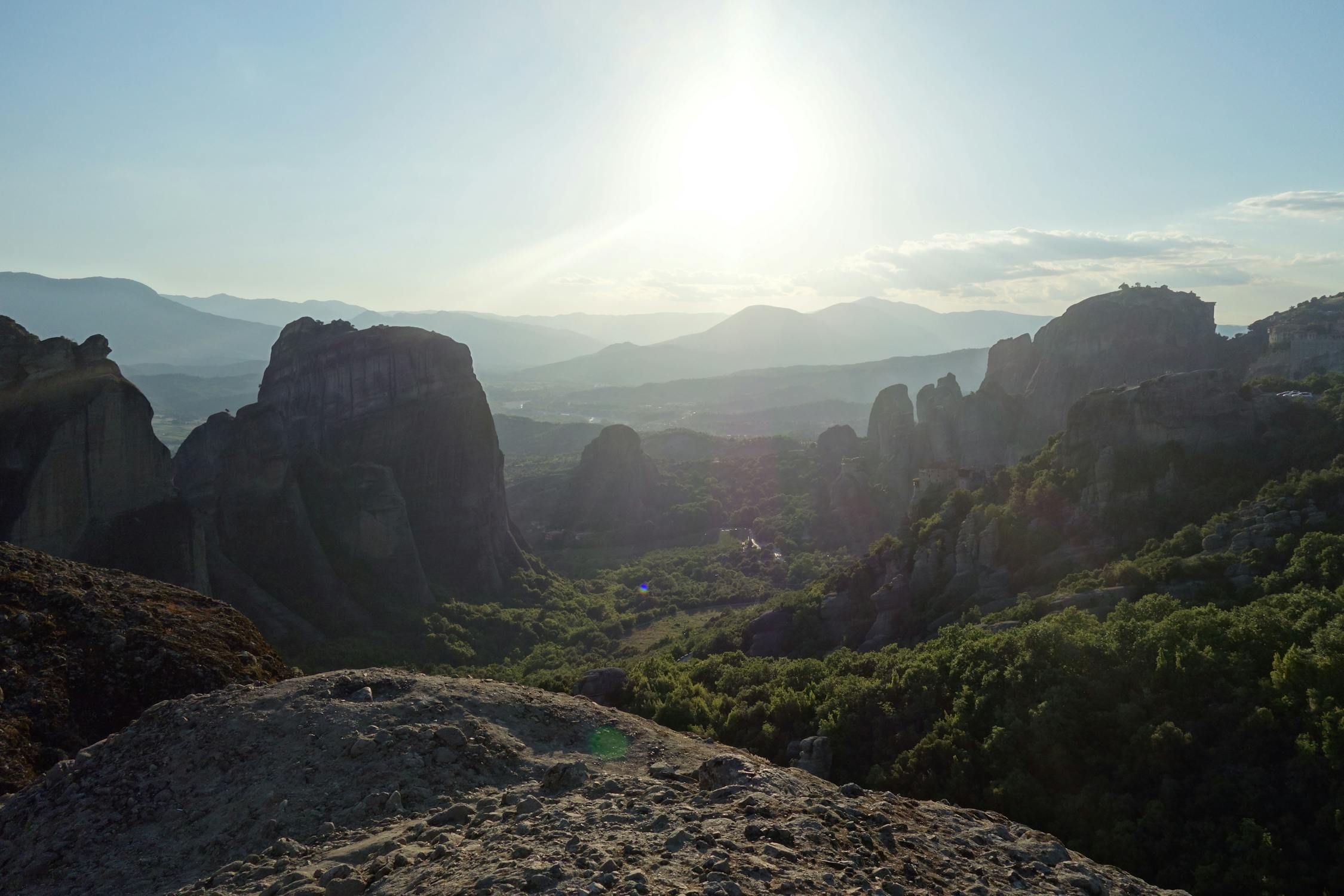Mountain landscape at sunrise