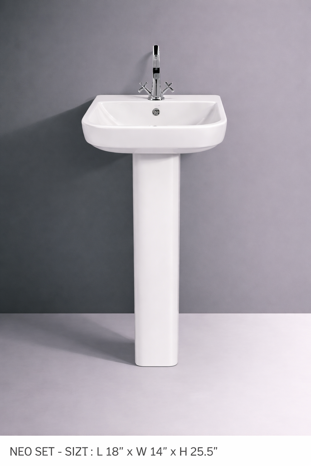 Pedestal Wash Basin Supplier - High-Quality Ceramic Basins Axpert Cera - Product 3