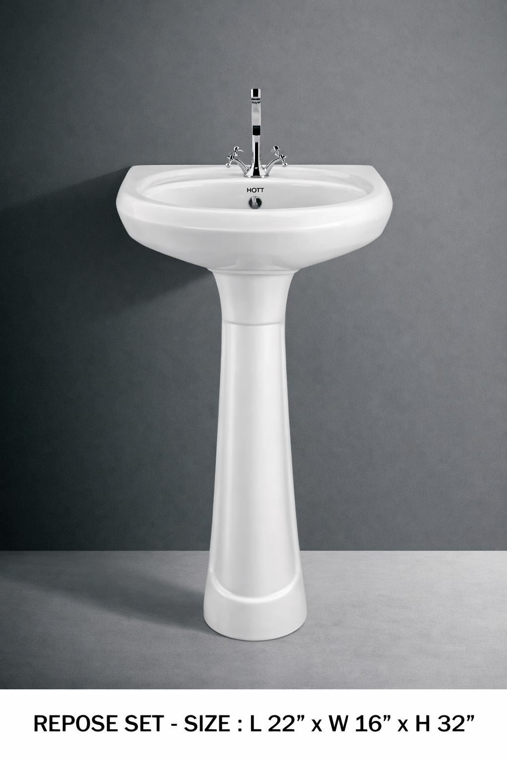 Pedestal Wash Basin Supplier - High-Quality Ceramic Basins Axpert Cera - Product 5