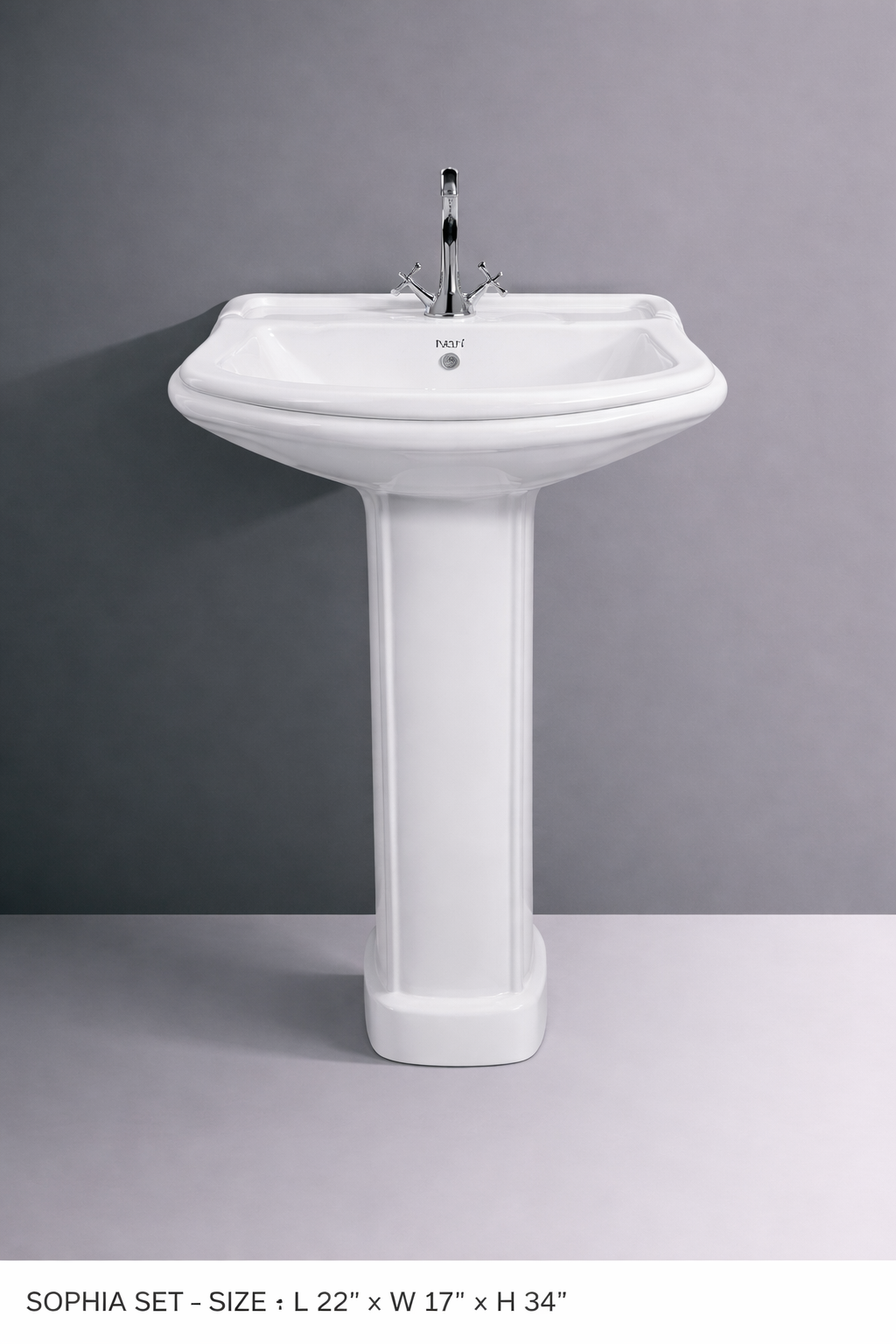 Pedestal Wash Basin Supplier - High-Quality Ceramic Basins Axpert Cera - Product 6