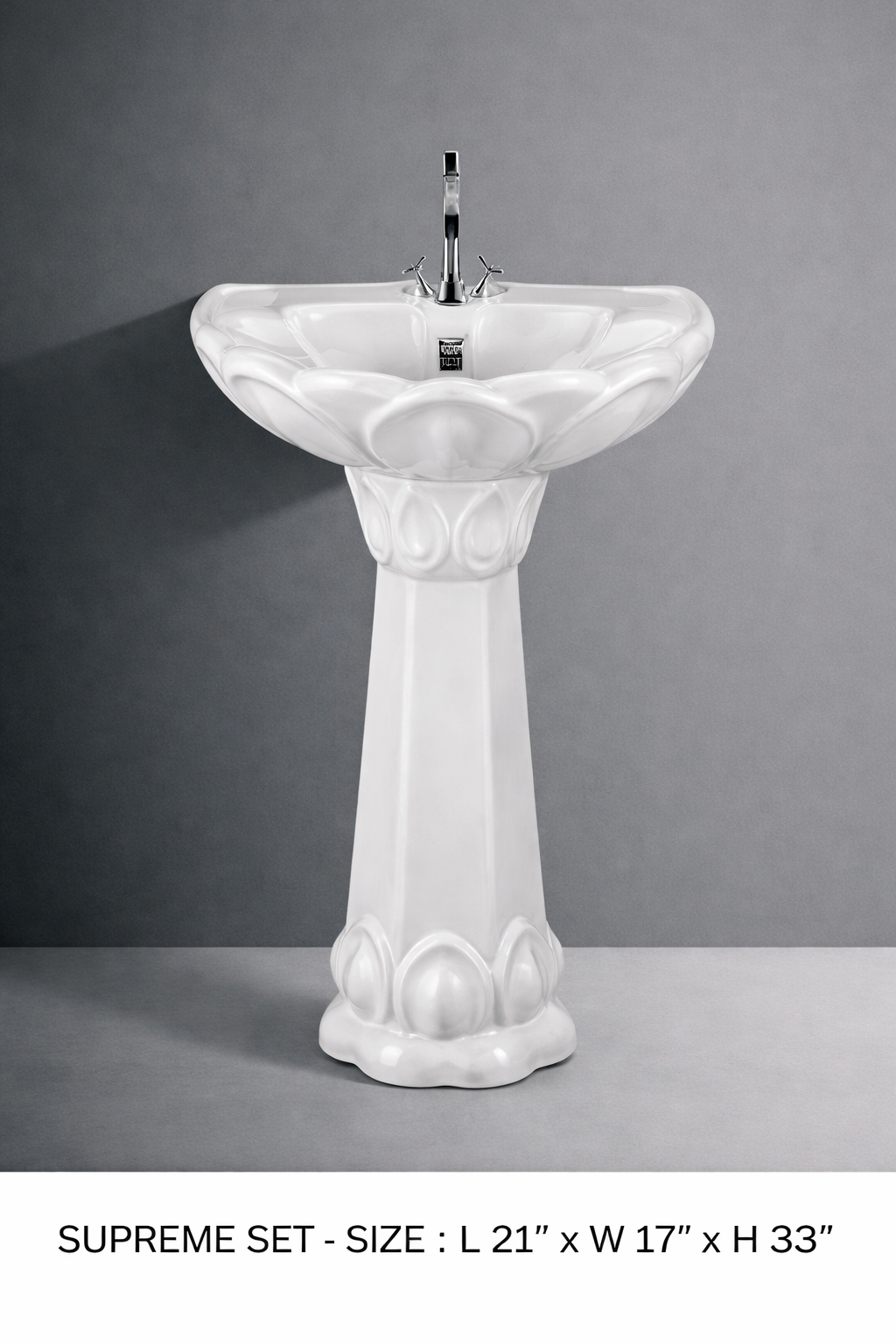 Pedestal Wash Basin Supplier - High-Quality Ceramic Basins Axpert Cera - Product 8