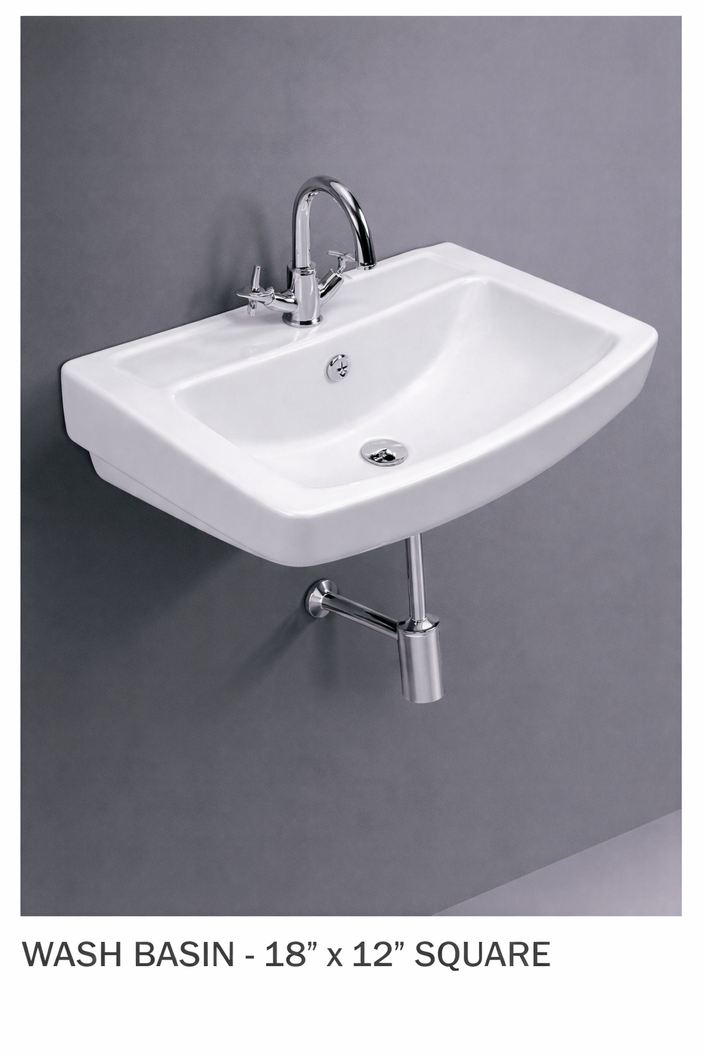 Wall Mount Wash Basin - Space Saving Ceramic Sanitaryware Axpert Cera - Product 8
