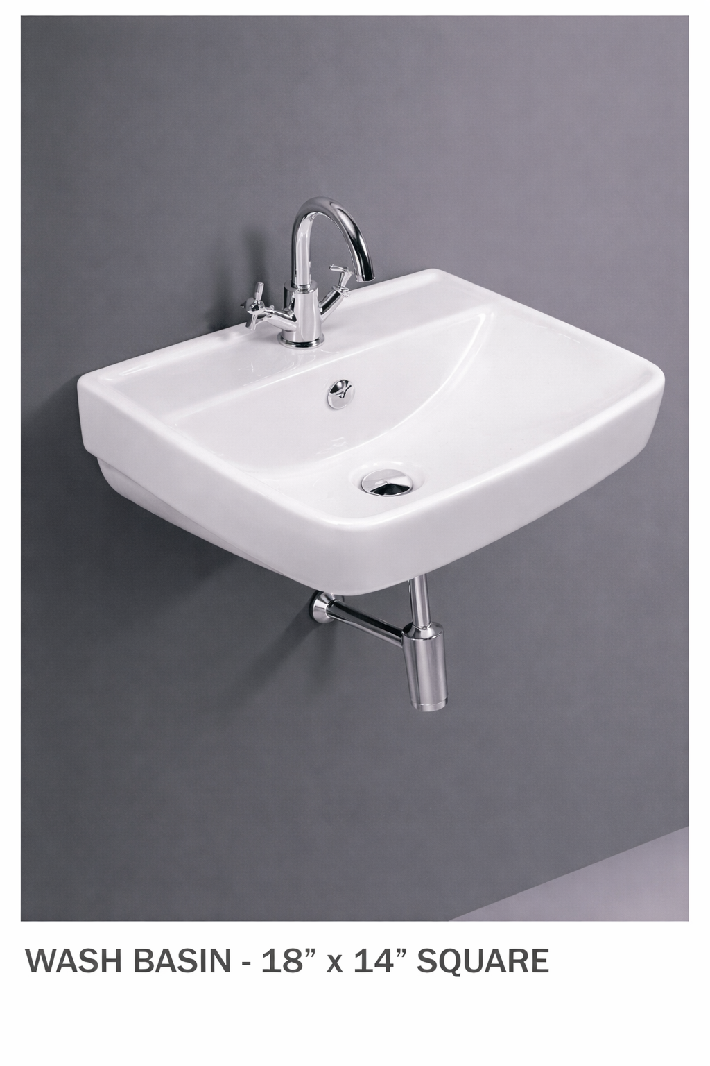 Wall Mount Wash Basin - Space Saving Ceramic Sanitaryware Axpert Cera - Product 9