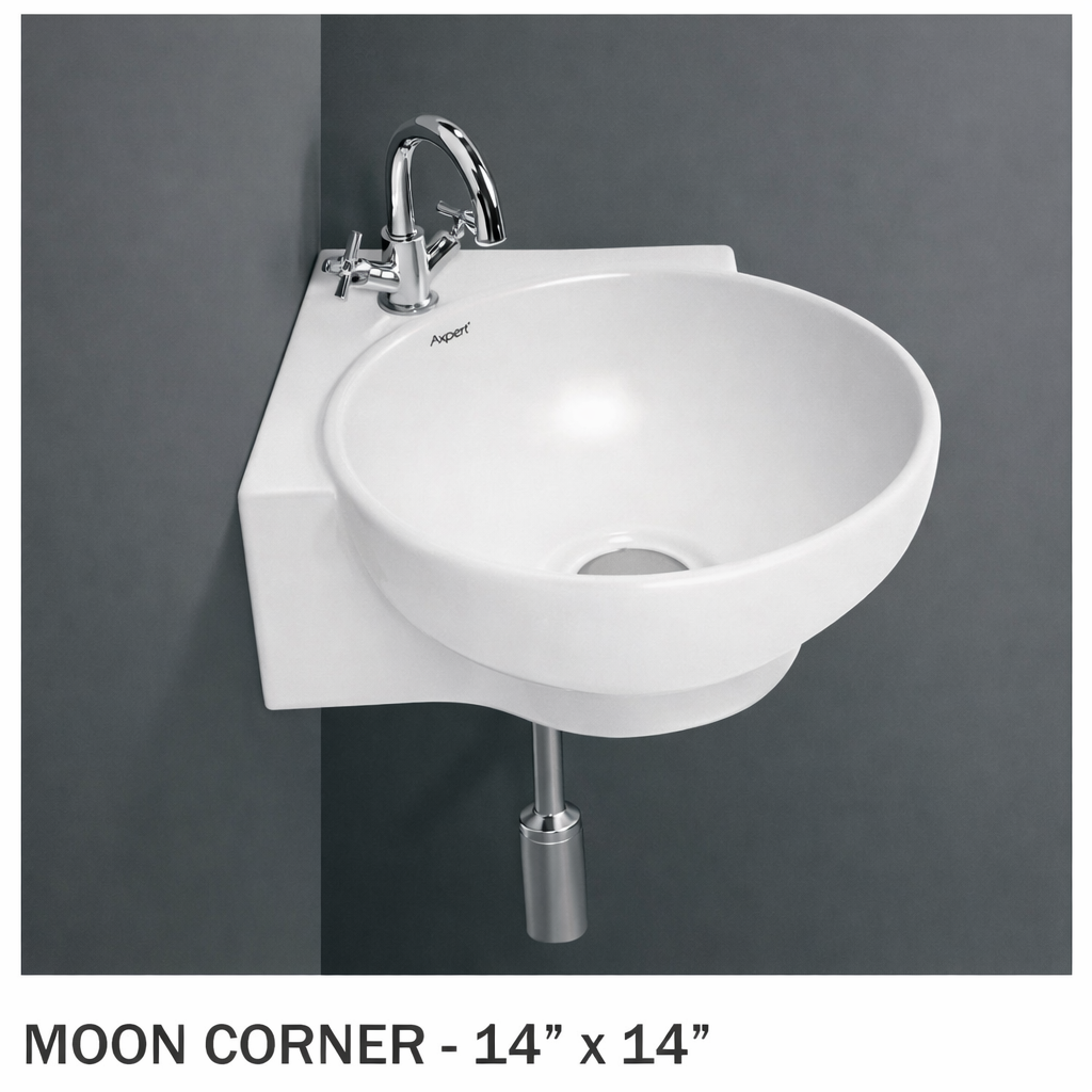 Wall Mount Wash Basin - Space Saving Ceramic Sanitaryware Axpert Cera - Product 10