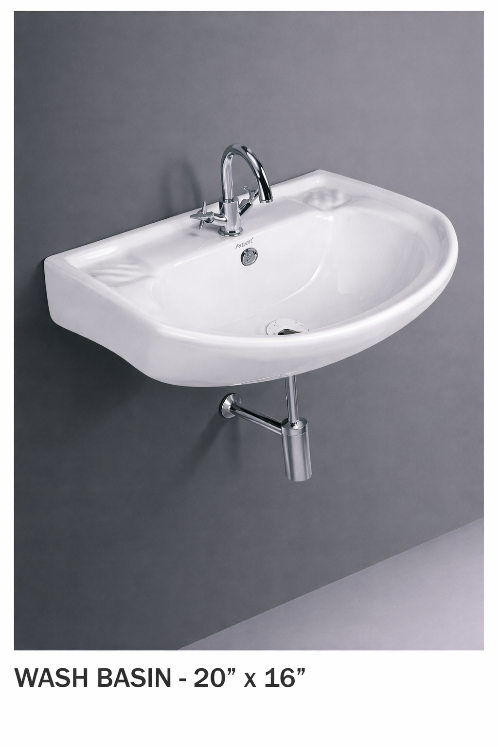 Wall Mount Wash Basin - Space Saving Ceramic Sanitaryware Axpert Cera - Product 11