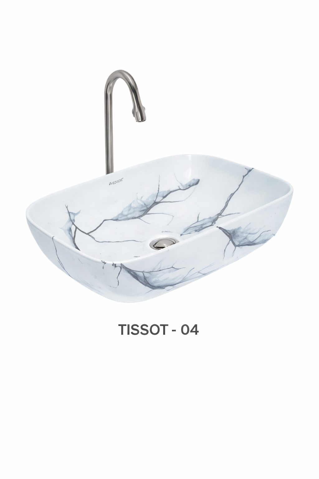 Designer Table Top Wash Basin - Luxury Marble Texture Ceramic Basin - Product 2