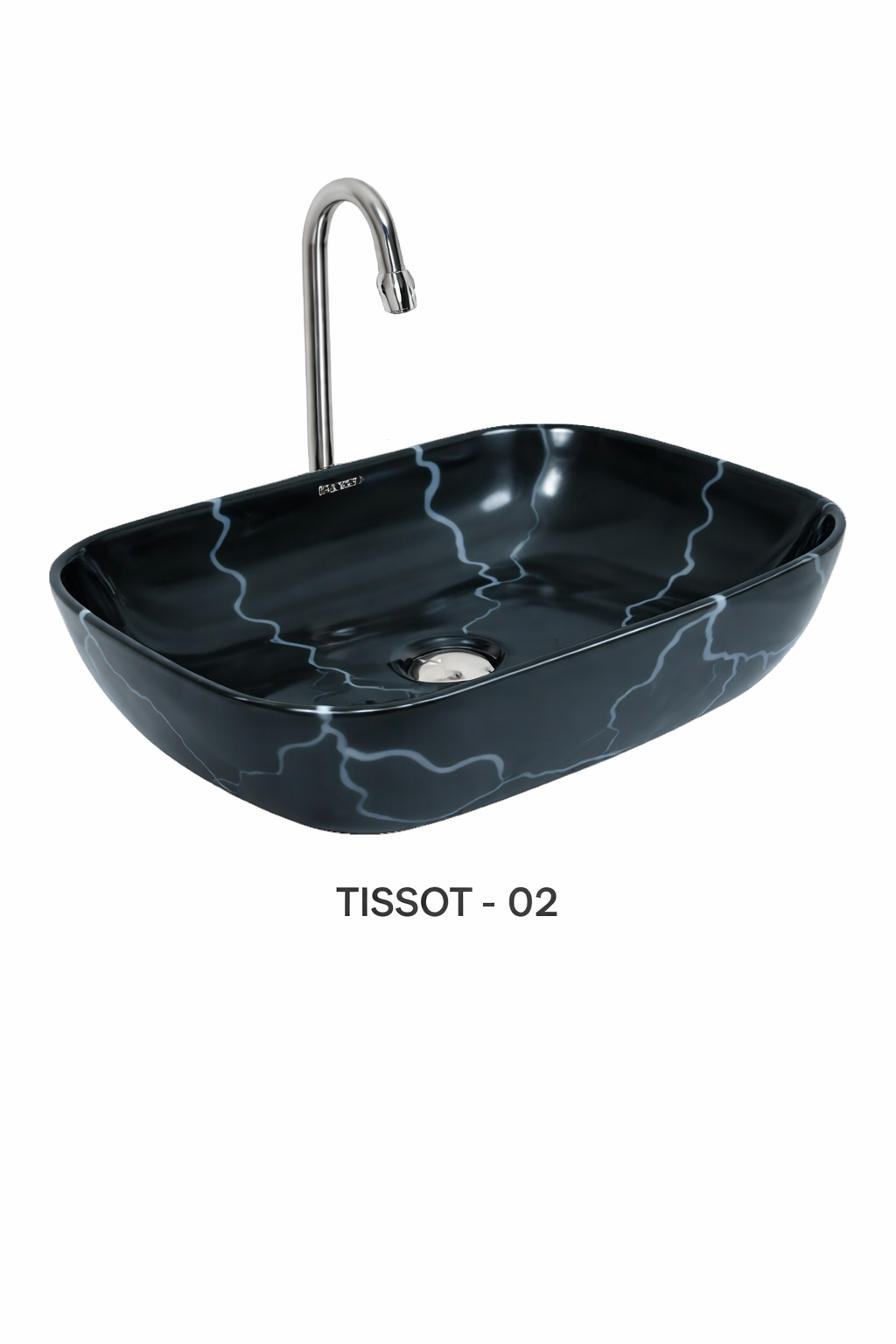 Designer Table Top Wash Basin - Luxury Marble Texture Ceramic Basin - Product 5