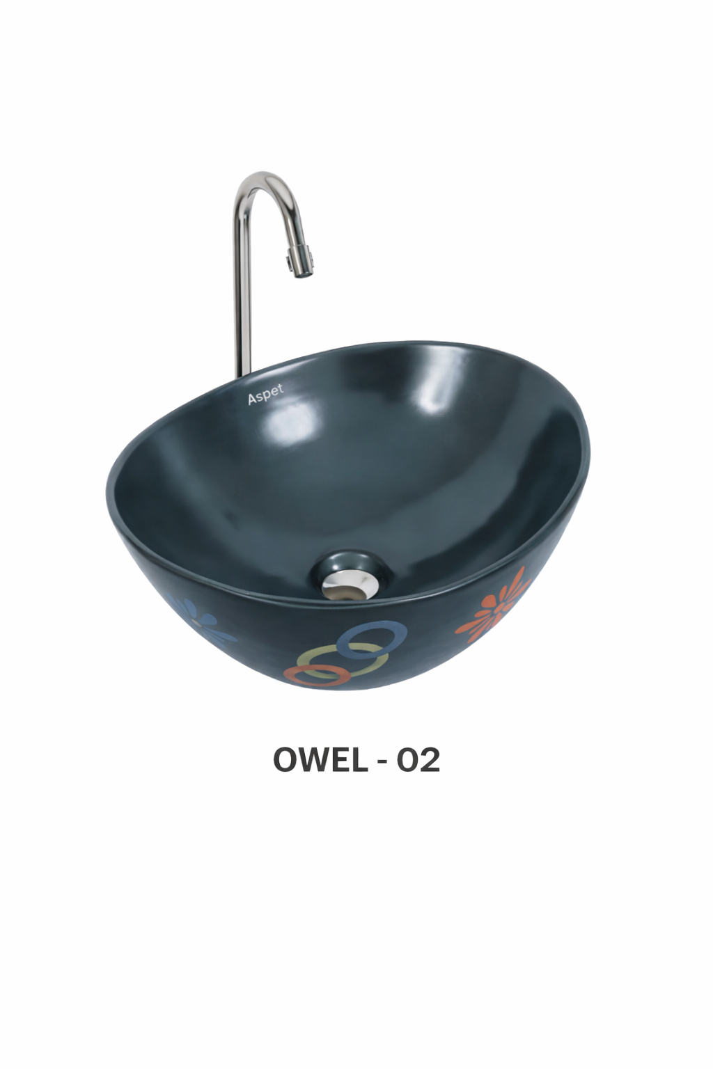 Designer Table Top Wash Basin - Luxury Marble Texture Ceramic Basin - Product 7