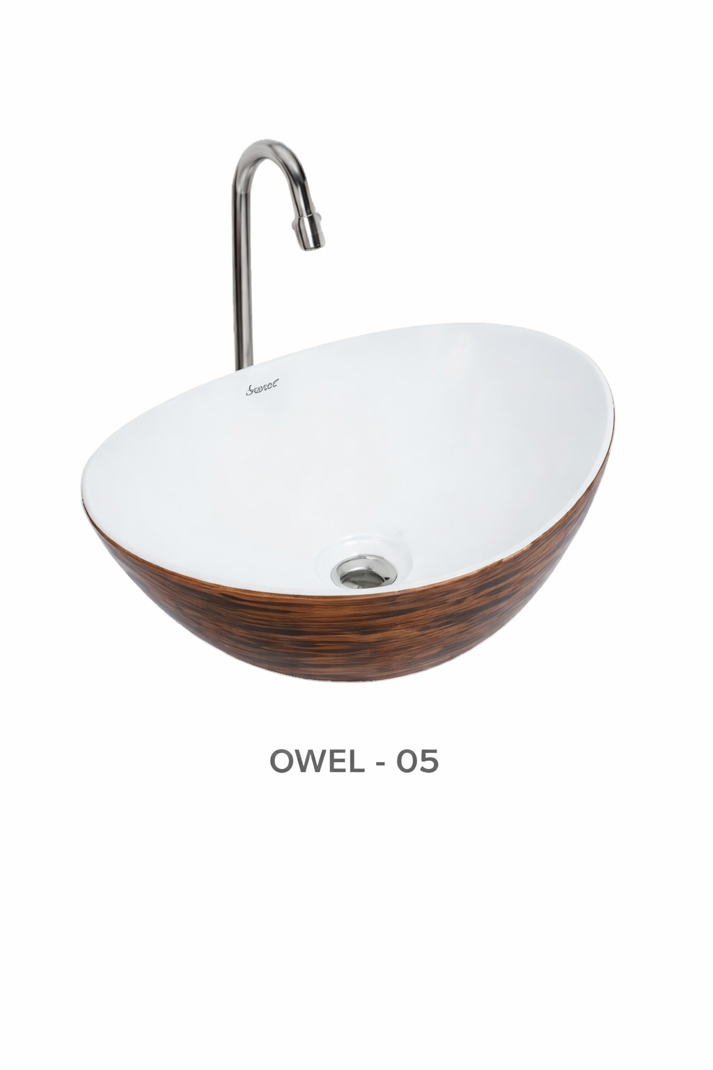 Designer Table Top Wash Basin - Luxury Marble Texture Ceramic Basin - Product 10