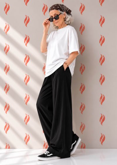 PockMAN Oversized Fit Cotton Classic Round Neck White Tshirt