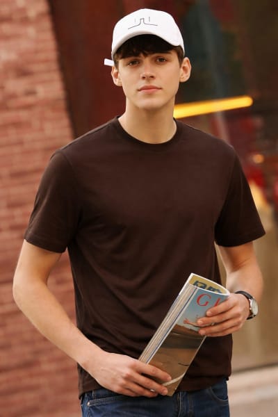 PockMAN Relaxed Fit Cotton Classic Round Neck Brown Tshirt