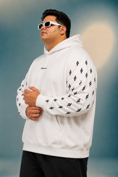 Pockman Men Premium Fleece & Signature Detail Hoodie