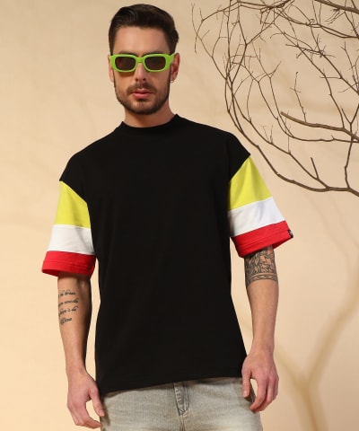 PockMAN Men Oversized Cotton Terry UltraVibes Tshirt