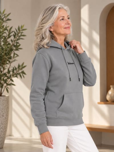 Pockman Premium 350 GSM Pure Cotton Fleece Dark Grey Hoodie
