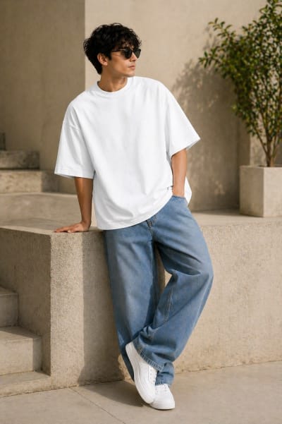 Pockman Men's Premium Cotton Terry T-Shirt Combo | Pack of 3
