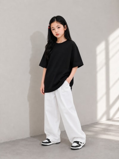 Pockman Girls's Premium Cotton Terry T-Shirt Combo | Pack of 3