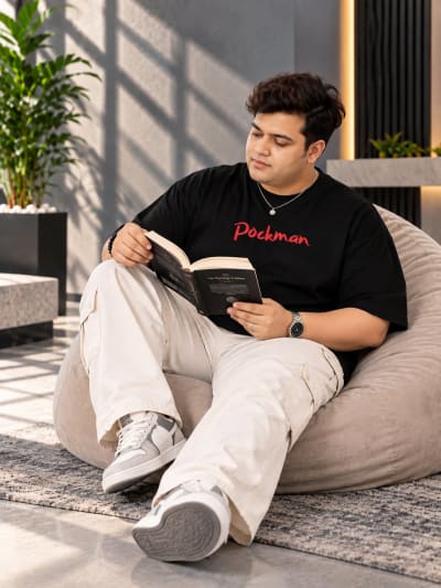 Pockman Premium Plus Size Printed Oversized T-shirt