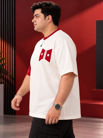 Pockman Premium Plus Size Printed Oversized T-shirt