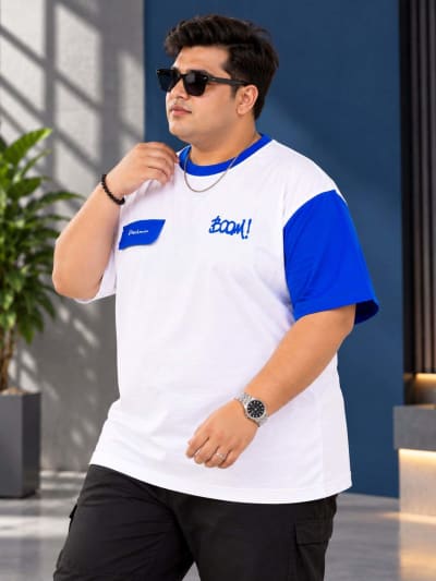 Pockman Premium Plus Size Printed Oversized T-shirt