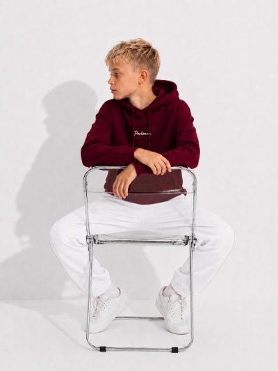 Pockman Boys Premium 350 GSM Cotton Fleece Winter Hoodie